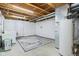 Unfinished basement with painted walls, laundry area, and mechanicals at 7388 Wythe Dr, Noblesville, IN 46062