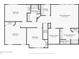 Detailed second floor plan showcasing the layout of the bedrooms, bathrooms, and closets at 7388 Wythe Dr, Noblesville, IN 46062
