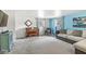 Spacious living room with ample seating, piano, and modern decor elements at 745 N Madison St, Fortville, IN 46040