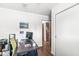 Bright office space with wood desk, modern decor, and doorway view at 745 N Madison St, Fortville, IN 46040