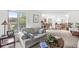 Inviting living room with a cozy seating area and view into the dining area at 8047 Van Ness Way, Indianapolis, IN 46240