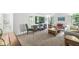 Bright living room with neutral carpeting, modern furniture, and large windows offering ample natural light at 8047 Van Ness Way, Indianapolis, IN 46240