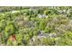 Secluded home boasts an in-ground pool, surrounded by a lush, mature forest at 8820 Mud Creek Rd, Indianapolis, IN 46256
