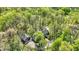 Enjoy the privacy of a secluded property nestled among mature trees, as seen from above at 8820 Mud Creek Rd, Indianapolis, IN 46256