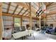 Inside the barn, showcasing ample room for storage and projects at 8820 Mud Creek Rd, Indianapolis, IN 46256