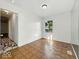 Bedroom features one window and hardwood floors at 9526 Burrwood Ct, Indianapolis, IN 46235