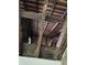 View of the attic rafters and beams at 1014 W 33Rd St, Indianapolis, IN 46208