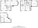 Layout of first, second and basement level floor plans at 10310 Foxwood W Dr, Carmel, IN 46280