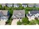 A view of several homes featuring manicured lawns, driveways, and well-maintained exteriors at 12722 Moonseed Dr, Carmel, IN 46032