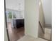 A partial view of stairs going down to the basement near the kitchen at 12722 Moonseed Dr, Carmel, IN 46032