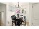 Cozy dining area features modern lighting and complements the open-concept space at 1337 N Concord St, Indianapolis, IN 46222