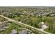Aerial view of a suburban landscape with houses, trees, and green spaces at 13765 Howe Rd, Fishers, IN 46038