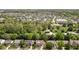 An aerial view of a neighborhood with a mix of houses, tree-lined streets, and green lawns at 13765 Howe Rd, Fishers, IN 46038