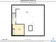 Basement floor plan showing the layout, including a bedroom, utility area, storage, and unfinished space at 13765 Howe Rd, Fishers, IN 46038