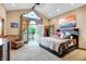 Inviting main bedroom with private balcony access and an abundance of natural light at 1530 E 75Th St, Indianapolis, IN 46240