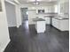 Modern kitchen with white cabinets, stainless steel appliances, and a kitchen island at 1545 Finley Ave, Indianapolis, IN 46203