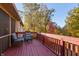 Inviting deck with cozy seating, perfect for relaxing and enjoying the vibrant fall foliage at 1832 Live Oak Ct, Avon, IN 46123