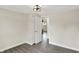 Inviting bedroom with sleek flooring and a double door entry, offering a cozy retreat at 1944 Galeston Ct, Indianapolis, IN 46229