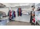 Walk-in closet with wire shelving offering ample storage for clothing and accessories at 217 Devonshire Ct, Anderson, IN 46013