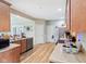 A bright kitchen provides ample storage and a sleek design for modern living at 217 Devonshire Ct, Anderson, IN 46013