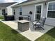 Cozy patio with comfortable seating and a fire pit to enjoy outdoor relaxation at 230 Kiawah Dr, Whiteland, IN 46184