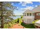 View of sunroom overlooking a lake at 3107 Waterfront Cir, Anderson, IN 46012
