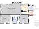 Floor plan of home, with two bedrooms, one bathroom, and living room/dining room area at 3631 Columbus Ave, Anderson, IN 46013