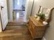 Entryway featuring hardwood floors and a decorative wooden console table at , Plainfield, IN 46168