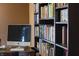 The home office bookshelf offers ample storage and style at 4244 Rookwood Ave, Indianapolis, IN 46208