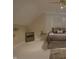 Cozy bedroom featuring neutral tones, plush carpeting, and a comfortable queen-sized bed at 4363 E State Road 252, Franklin, IN 46131