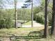 View of a sign overlooking the lake with a dock, a scenic spot for relaxation and recreation at 4363 E State Road 252, Franklin, IN 46131