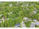 Aerial shot of a neighborhood with lush green trees and well-maintained homes at 440 W Marion St, Danville, IN 46122