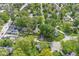 Wide-angle aerial photo of a neighborhood showcasing well-maintained homes and yards at 440 W Marion St, Danville, IN 46122