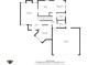 Detailed floor plan showcasing the layout of the first floor featuring living room, kitchen, and dining room at 4749 Maple Grove Rd, Martinsville, IN 46151