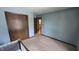Another bedroom view showing closet and neutral paint at 492 Pelenor Dr, Franklin, IN 46131