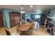 Spacious dining room showcasing hardwood floors and plenty of natural light at 492 Pelenor Dr, Franklin, IN 46131