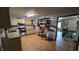 Kitchen features classic cabinets, stainless steel appliances, and easy access to the upstairs at 492 Pelenor Dr, Franklin, IN 46131