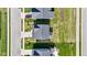 Aerial view of the home showing the roof and backyard at 6305 Norwich Dr, Brownsburg, IN 46112