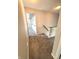 Hallway features carpet flooring, neutral walls, a wooden railing, and natural light at 6550 Spring Flower Dr, Indianapolis, IN 46237
