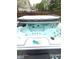 Close up of an open hot tub showing jets and controls at 6550 Spring Flower Dr, Indianapolis, IN 46237