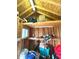 Interior view of shed with shelving at 6550 Spring Flower Dr, Indianapolis, IN 46237