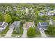 Suburban homes nestled among mature trees, featuring well-manicured lawns and a peaceful residential street at 7249 Tappan Dr, Indianapolis, IN 46268