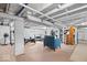 Finished basement featuring open layout with painted ceiling and concrete floor at 744 Gilbert Ave, Indianapolis, IN 46227