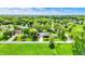 Wide aerial view of a neighborhood nestled within a lush green landscape, showcasing a serene and idyllic setting at 7655 N Kitchen Rd, Mooresville, IN 46158