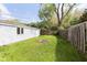 Backyard includes a firepit and green space at 8144 E 50Th St, Indianapolis, IN 46226