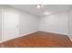 Finished basement with recessed lighting and wood flooring at 8144 E 50Th St, Indianapolis, IN 46226