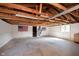 Spacious garage with high ceilings and ample room at 8144 E 50Th St, Indianapolis, IN 46226