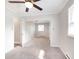 Bright living room featuring neutral paint and a ceiling fan at 8144 E 50Th St, Indianapolis, IN 46226