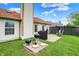 Backyard with patio and grill area, perfect for outdoor entertaining at 917 Congressional Way, Shelbyville, IN 46176