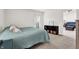 Cozy bedroom with soft natural light, plush carpet, and easy access to the en suite at 917 Congressional Way, Shelbyville, IN 46176